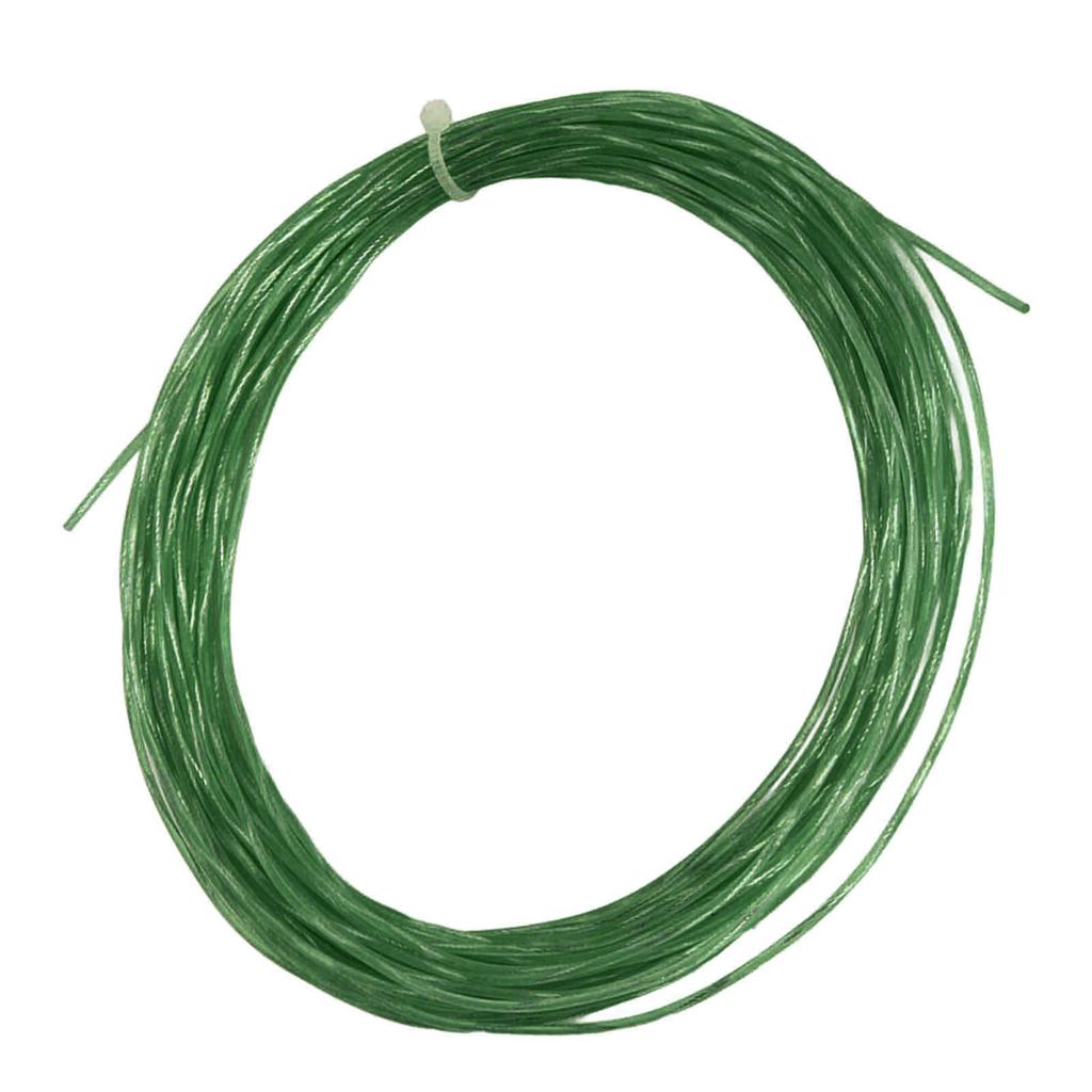 12.2m 1.30mm Tennis Rackets String Elastic Nylon Titanium Tennis Racquet Wire Replacement for Sports Green