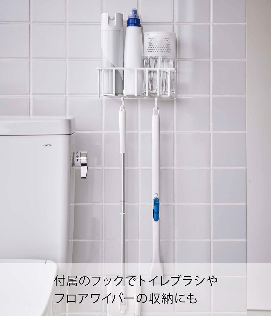 Yamazaki Jitsugyo 5995 Film Hook Toilet Supplies Storage Rack White W21 x D x H Hook Not Tower Collective Storage Toilet Supplies Storage Rack Approx.