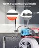 VEVOR Drain Cleaner Machine 30m x 13mm, Auto Feed Sewer Snake Drain Auger on Wheels
