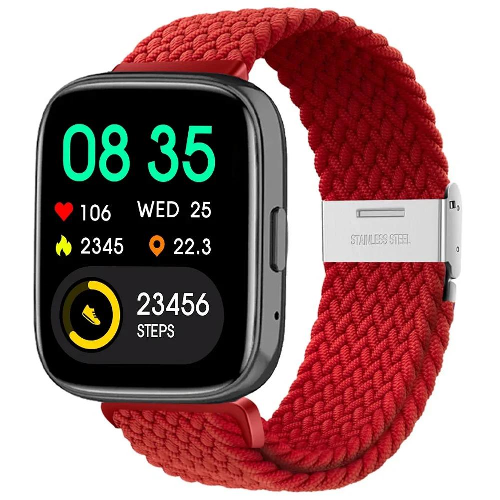 New Nylon Braided Solo Loop Strap for Redmi Watch 5 3 Lite Band for Xiaomi Watch 5 3 Active Wristband Elastic Weave Bracelet