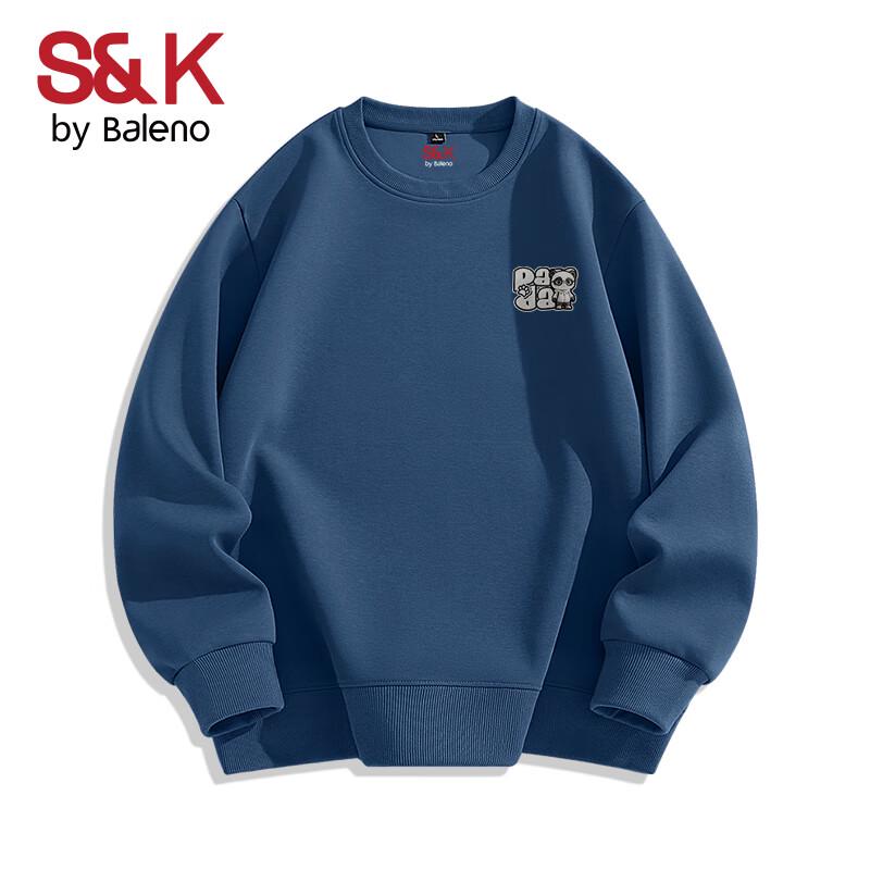 Baleno S&K Series Men s Crew Neck Pullover Sweatshirt with Panda Graphic M