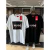Heißer Verkauf Herren Damen T-Shirt Designer T-Shirts Hugo Print Kurzarm Luxusmarke Übergroßes Oberteil Rundhals Herren Damen Baumwoll-T-Shirts