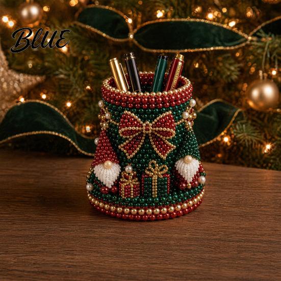 Educational Craft Supplies Bead Embroidery Kit DIY Pen Holder 3D Beaded Tiny Pencil Fine Motor