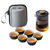 Minimalist Rough Pottery Portable Travel Tea Set