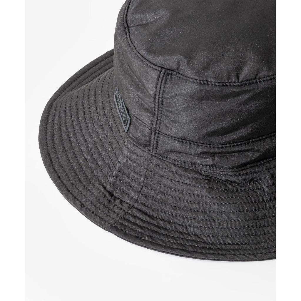Ganni Recycled Tech Bucket Hat A4735 5829, Women's Lightweight Polyester Sun Hat In Black