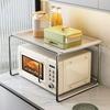 New Split Stainless Steel Multifunctional Kitchen Microwave and Electric Oven Countertop Storage Rack