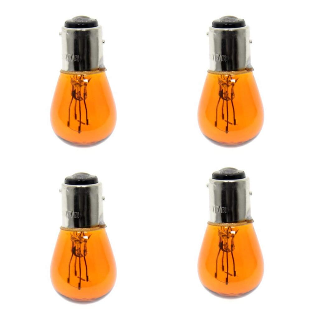 YIBO 4X Turn Signal Light Smoke Lens Cover with Bulb for 1986-2017 Harley Touring Dynasoftail Sportster Street Glide 883