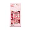 24PCS Kids Christmas Fake Nails Press On Full Cover Stick On False Nail Tips *
