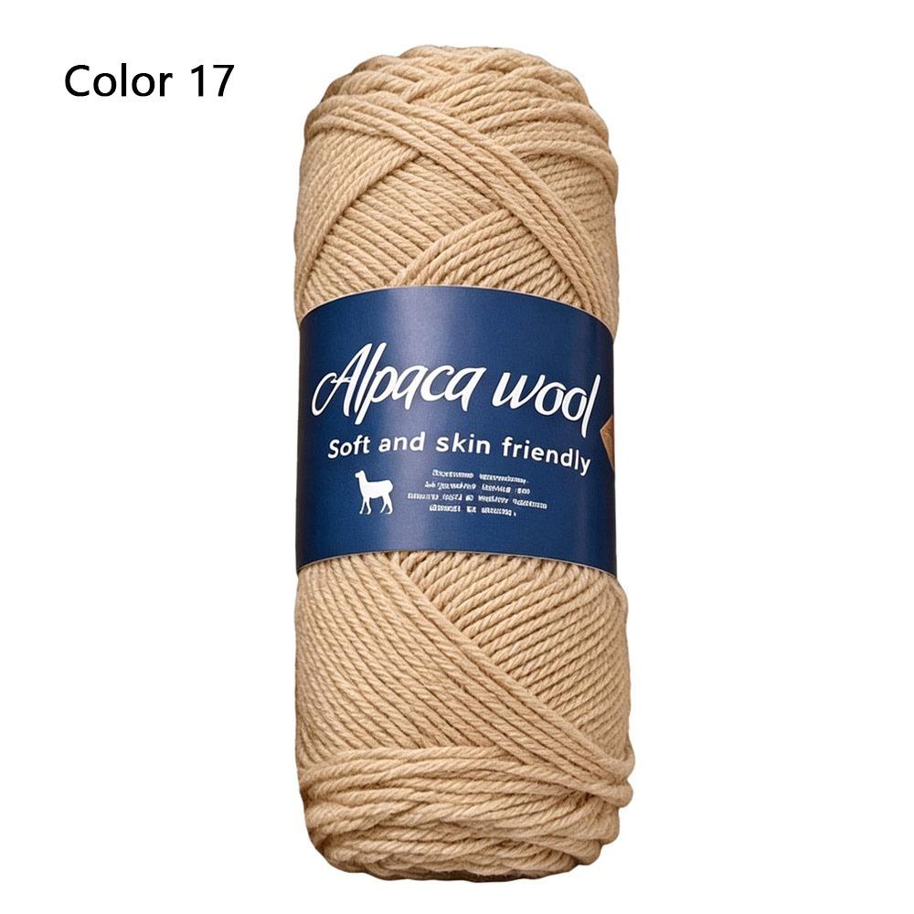 1Roll Handicraft Alpaca Wool Yarn Soft Warm Coarse Yarn DIY 100g Knitting Crocheting Yarn