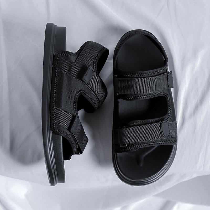 Men's Shoes 2025 Summer New Men's Beach Shoes Sandals Velcro Versatile Platform Casual Sports Wind 1502-R