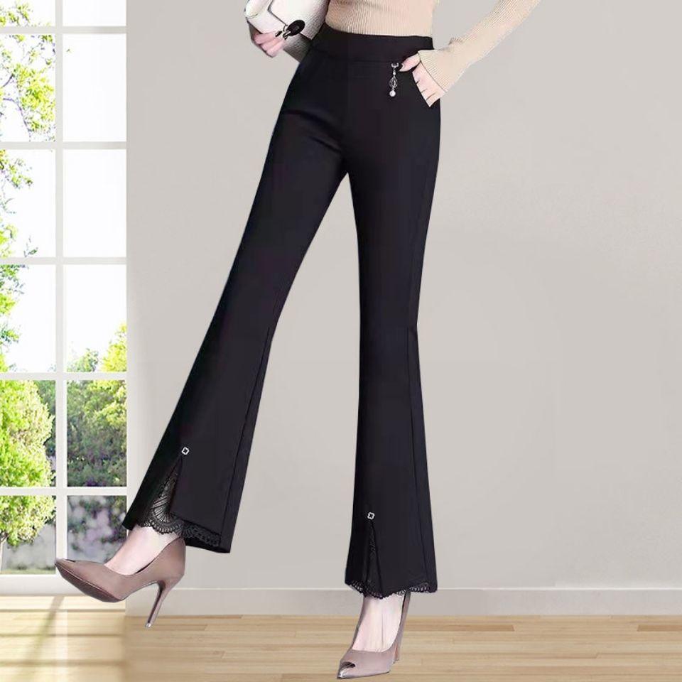 

Женские брюки большого размера для верхней одежды, эластичные свободные брюки с высокой талией 5XL