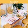 Festive 2022 Christmas Decor Forest Gnome Plaid Tablecloth For Holiday Atmosphere