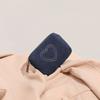 Denim Coin Purse Heart Embroidery Mini Zipper Wallet Women Small Change Pouch Cute Cosmetic Storage Bag Key Holder