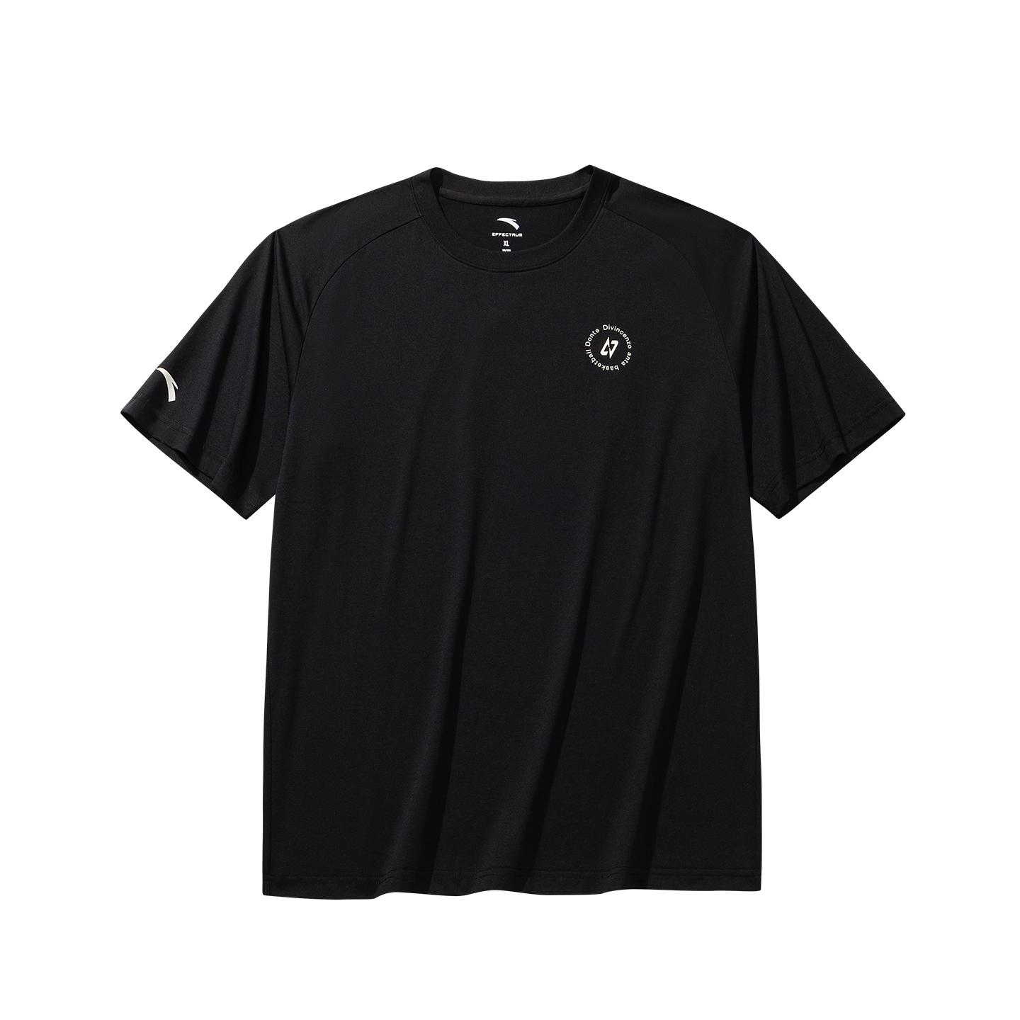 Anta Basketball Short Sleeve Knitted T-Shirt Summer 2026 Men Tops Basic-Black 952621102-3 S