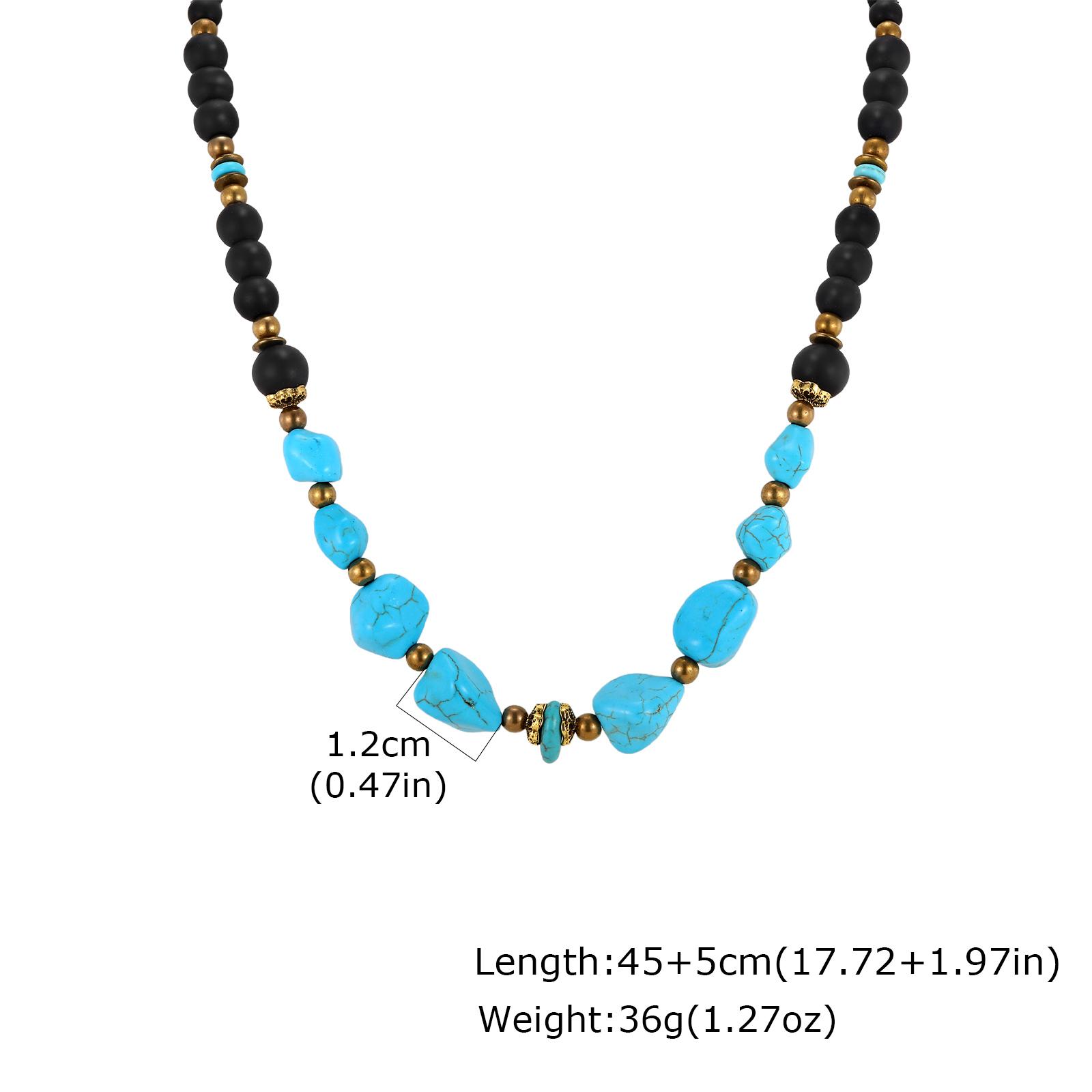 

Geometric Triangular Black Agate Pendant Necklace,Stainless Steel Natural Stone Necklace for Men, Minimalist Trendy Jewelry Gift