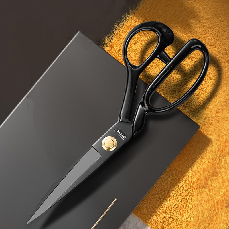 Deli Multifunction Industry Strong Scissors Household Hand Tools Tailor Scissors for Cutting Leather/Fabric/Paper/Fishing Net
