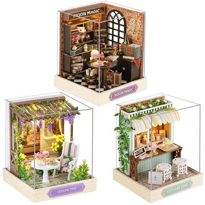(t-FREAK) 1:32 Dollhouse DIY Kit Set Miniature Happiness Series (QT-085 + QT-86 + QT-87)
