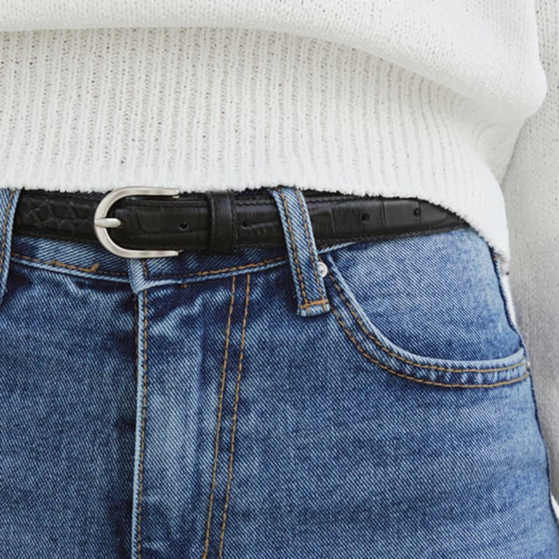 

ваш ремень из классической кожи (2Colors) BROWN (GOLD)