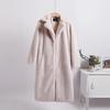 Solid Plush Winter Coats Women Long Lapel Faux Fur Jacket Fluffy Luxury Artificial Fur Jacket Teddy Female Fake Natural Fur Coat Women
