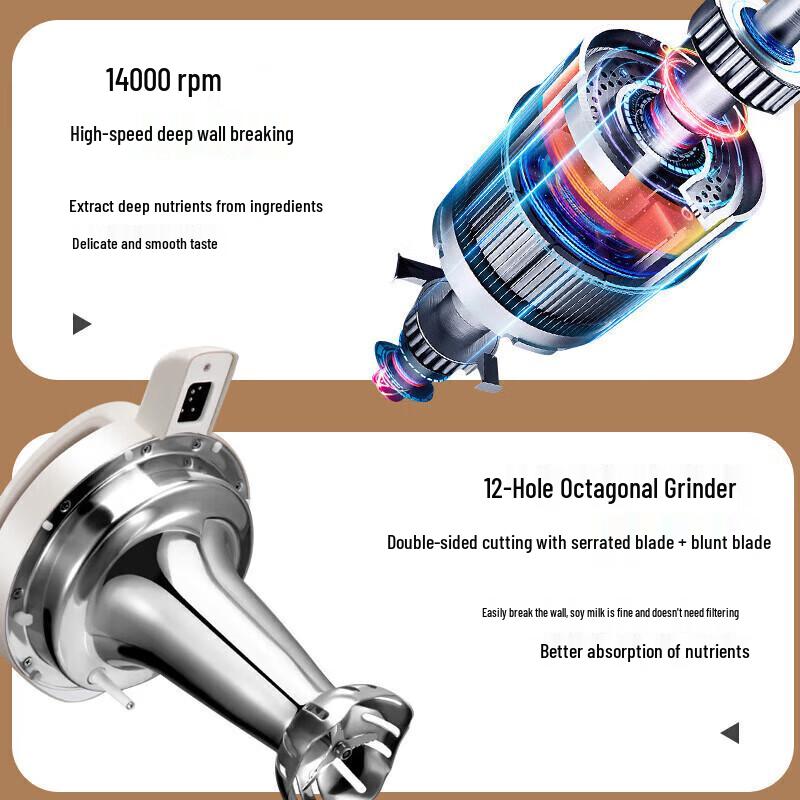 Joyoung DJ19G-D750 1.9L Soymilk Maker CN plug (adapter included)