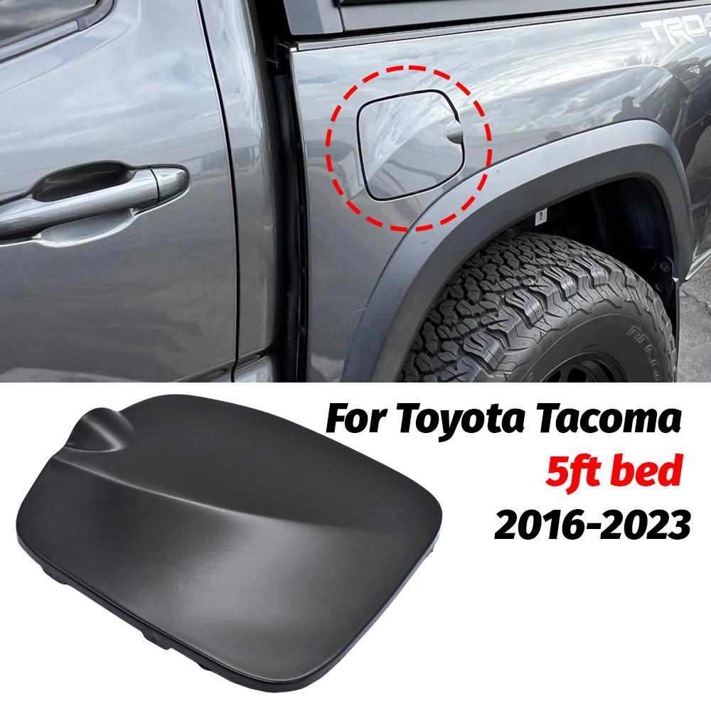 For Toyota Tacoma 5ft Bed 2016-2023 Black Fuel Gas Tank Filler Door Lid Cover Flap Cap 77305-04080 Replacement Car Accessories