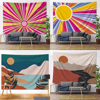 Nordic Böhmischen Sonnenuntergang Berg Druck Muster Tapisserie Hause Wohnzimmer Schlafzimmer Wand Dekor Hintergrund Tuch Tapisserie