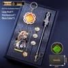 Genshin Impact Keychains, Bookmarks, Charms & Weapon Models Set - Ideal Gifts for Students