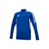 Slim Fit High Neck Logo Print Long Sleeve Sweatshirt Men Sweatshirt Blue HA6271
