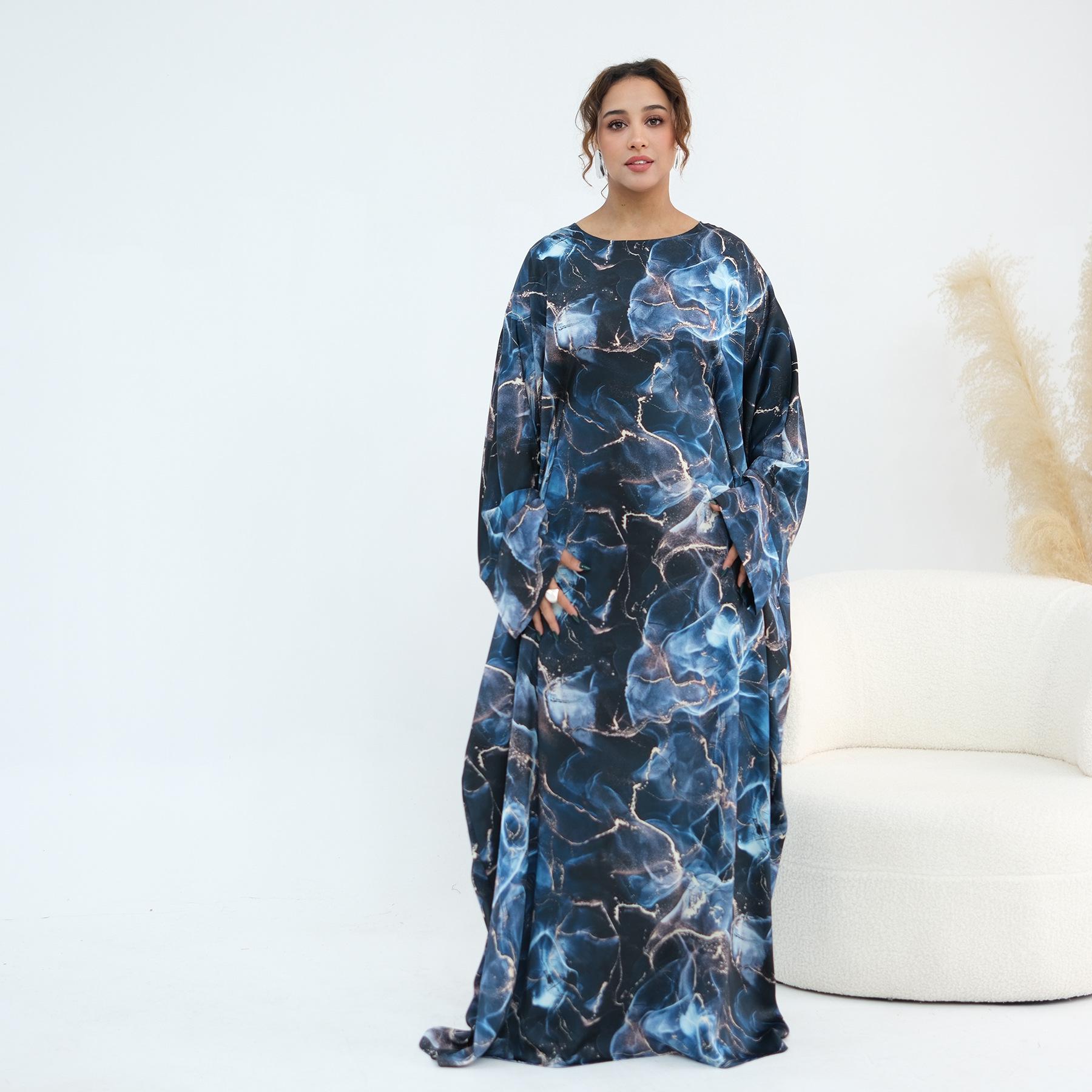 

Aiyirui Waist-Cinching Printed Dress 978 Large