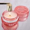 100ml Scented Candle Glass Shell Jar Pink Candle Cup for Candle DIY Atmosphere Gift Giving