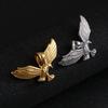 Kalen Fashion Stainless Steel Eagle Pendant Necklace for Men with Wing Link Chain Choker Design - Trendy Animal Themed Jewelry