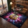 Aston Villa Voetbal Print Kristal Fluweel Tapijt, Comfortabel Waterabsorberend Antislip Binnen Vloerkleed