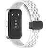 Silicone Watch Band for Huawei Band 10/10 NFC/9/9 NFC/8/8 NFC Holes Design Breathable Magnetic Buckle Strap