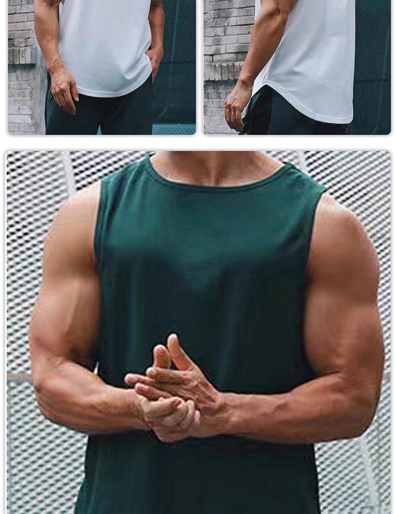 Men's Summer Loose Quick-Drying Sleeveless Vest for Outdoor Running and Sports