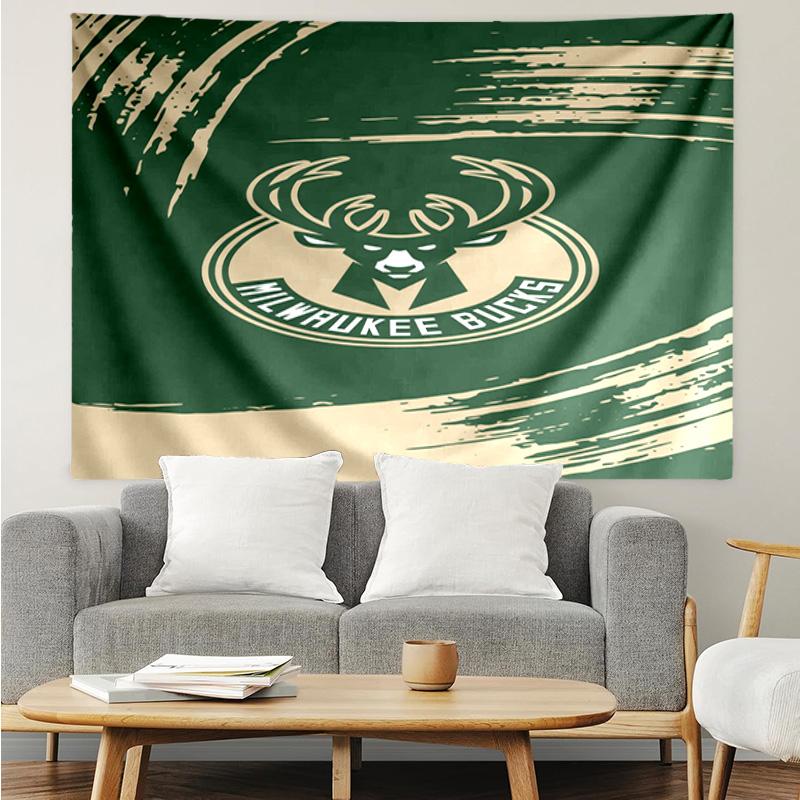 Bucks Team Logo Quick-Dry Tapestry Hanging for Bedroom,Livingroom, Playroom,Decor Art Room Wall Tapestry Holiday and Birthday Gifts