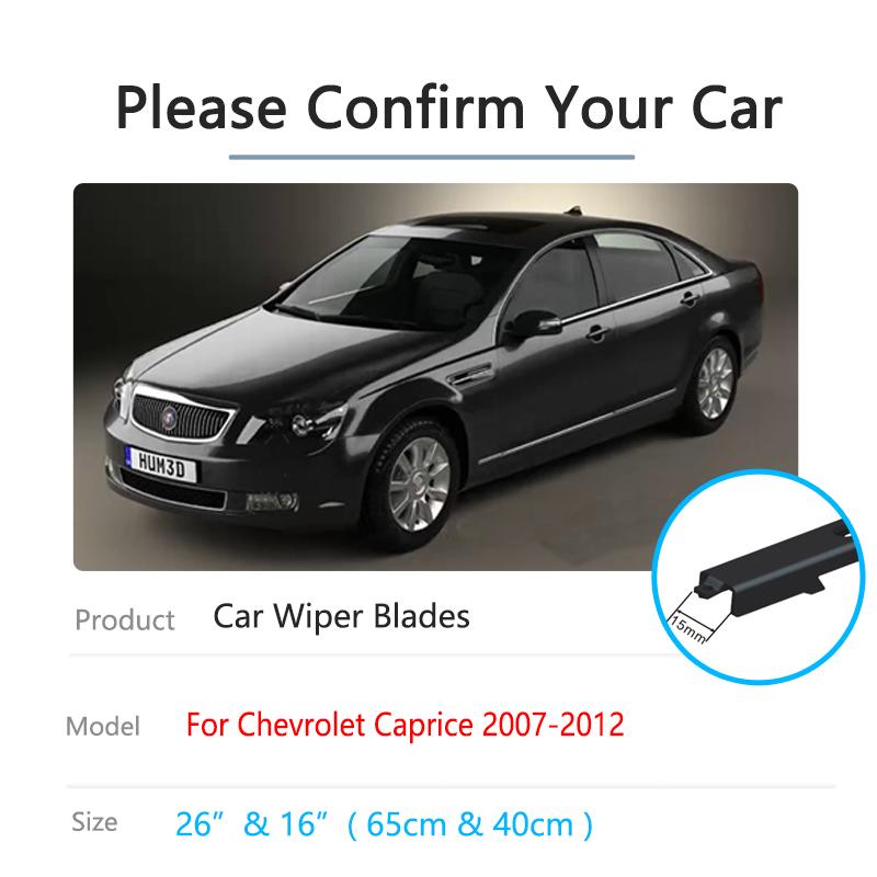 For Buick Park Avenue Chevrolet Caprice Holden Special Vehicles Grange MK3 2007~2012 Wiper Blades Rubber Front Window Hatchback