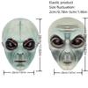 Masque intégral Masque d'extraterrestre Masque d'extraterrestre vert Masques d'extraterrestres Masque d'Halloween amusant Déguisement de Carnaval