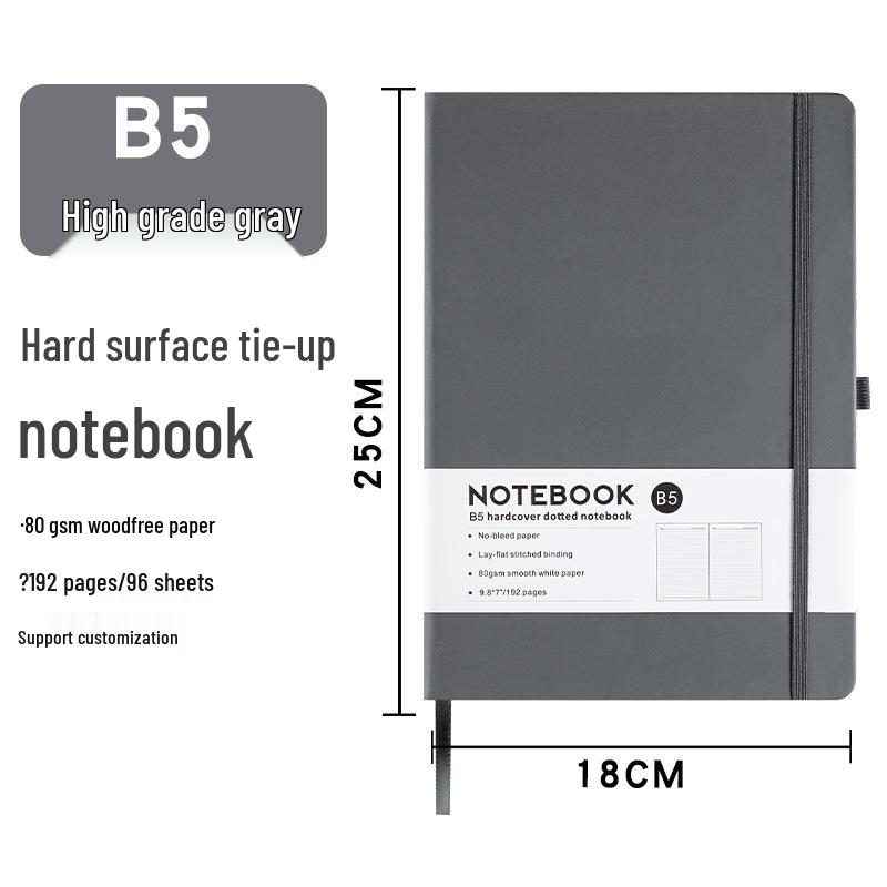 A6 Loose-Leaf Elastic Band Notebook - Customizable Student & Business Diary