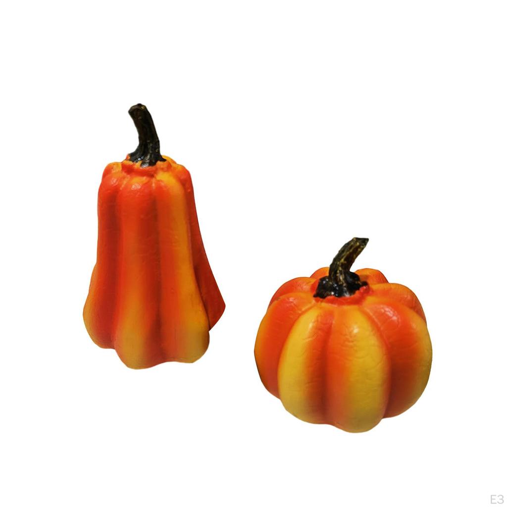 Artificial Pumpkin Resin Fall Centerpiece Halloween Table Decoration Adorable Decorative