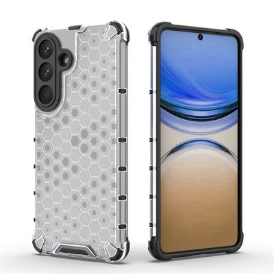 Transparent Phone Case For Samsung Galaxy S26 Plus Honeycomb Armor Back Case Samsung S26 Ultra Cover For Samsung S26 Plus Case
