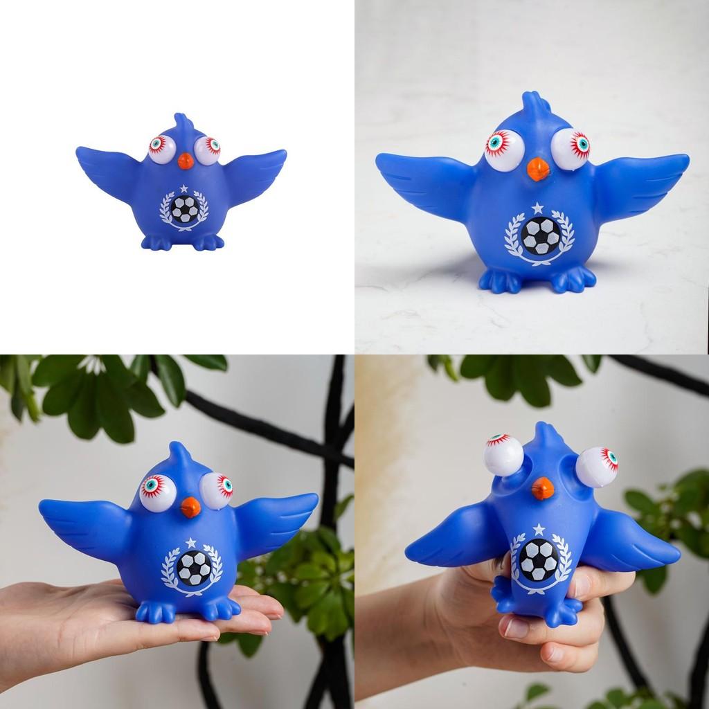 Blue Ergonomic Bird Animal Shaped Stress Relief Toy Made Tpr Relaxation Focus