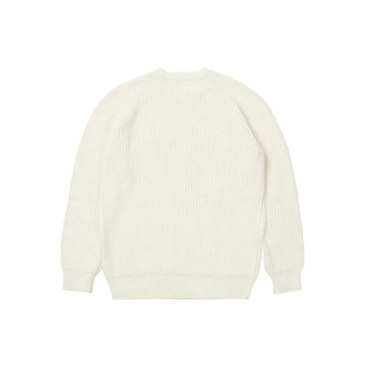 Palace X FW21 Alphabetic Logo Crewneck Loose Knit Sweater Unisex Sweater White P2KW028
