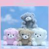 Adorable Plush Bear Keychain Cute Cartoon Animal Doll With Super Soft Material
