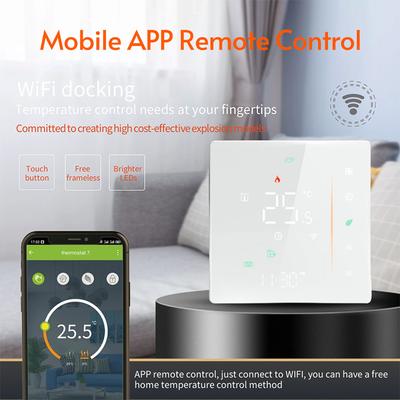 WiFi Smart Thermostat Regulátor teploty Týdenní programovatelný Podporuje dotykové ovládání/mobil