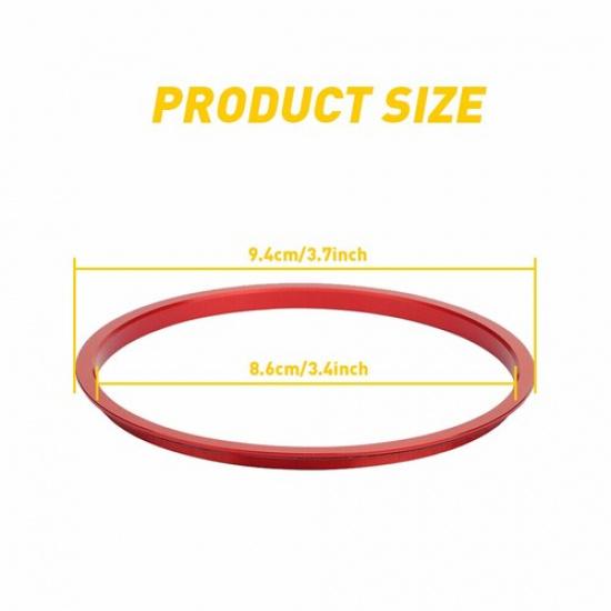 4PCS Red Interior A/C Vent Outlet Ring Trim For Toyota Tacoma 2016- US I