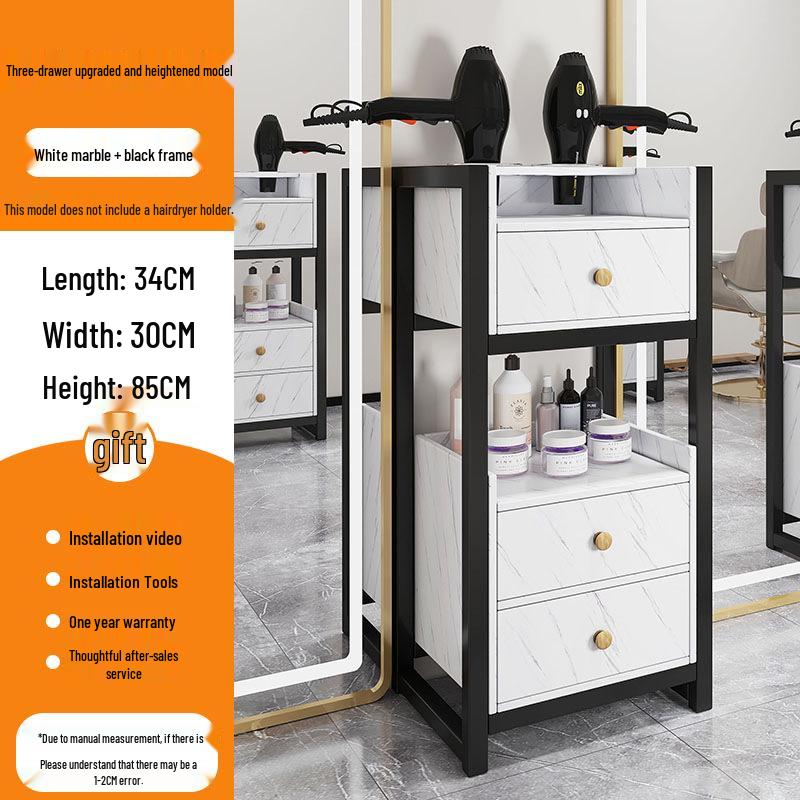 Salon Tool Cabinet with Universal Wheels: Perfect for Haircuts, Dyeing, and Perming