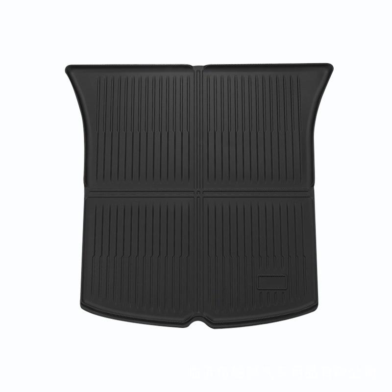 Tesla Model Y TPE Trunk Mat: Waterproof, Wear-Resistant, Easy to Clean Floor Protection