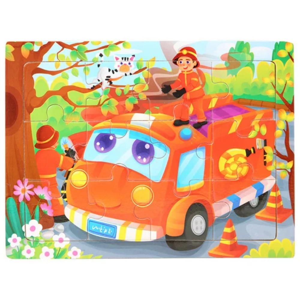 Puzzle 3D Montessori Economic 30 de piese Animal de Desene Animate Puzzle din Lemn Joc de Masă Jucării Educative Pentru Copii Cadouri