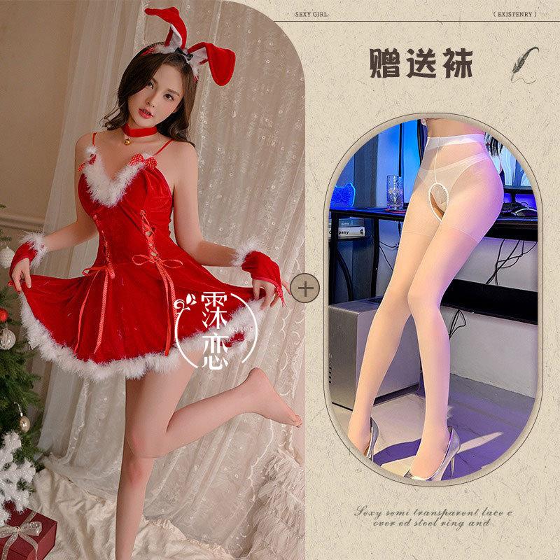 Sexy lingerie cute christmas suit small chest passion new mood uniform pure desire suspenders temptation