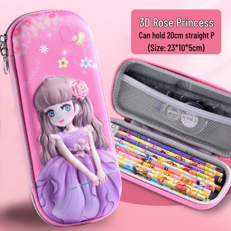 3D Large Capacity EVA Pencil Case for Kids - Multifunctional Storage Bag for Boys and Girls